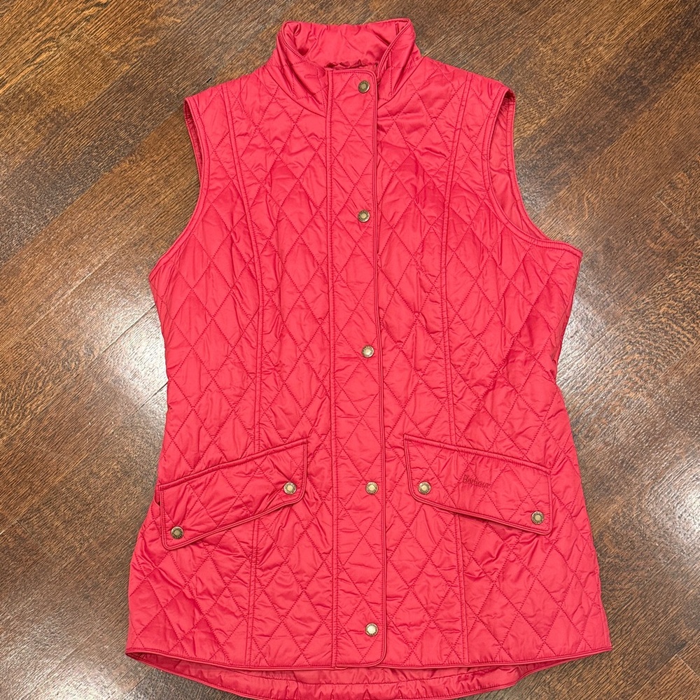 Barbour Quilted Vest - Vibrant Red